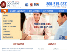 Tablet Screenshot of documentpeople.net